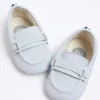 Baby boys blue stripe loafers