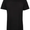 Big & Tall black curved hem slim fit t-shirt