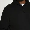 Big & Tall black RI slim fit hoodie