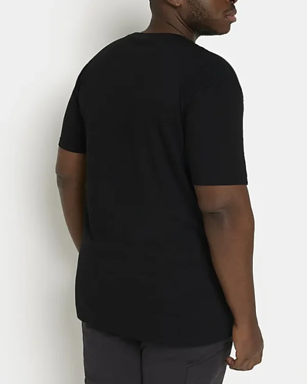 Big & Tall black slim fit t-shirt