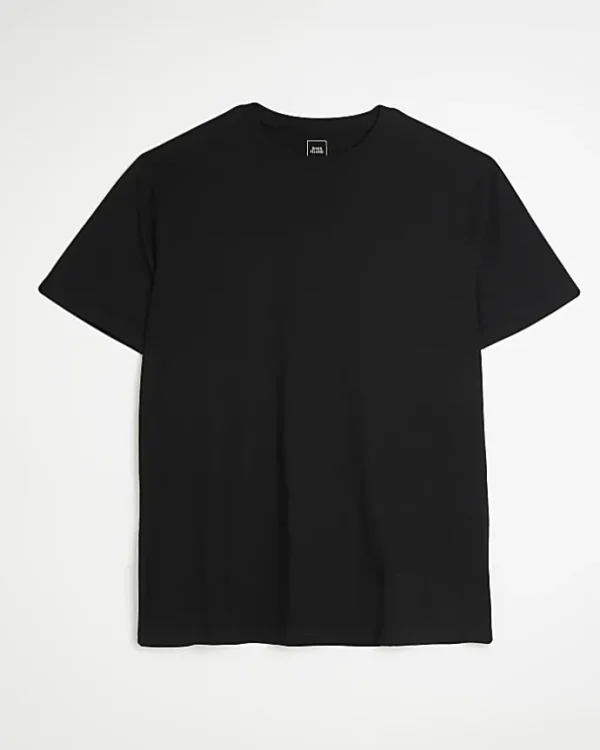 Big & Tall black slim fit t-shirt