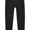 Big & Tall black tapered cropped jeans