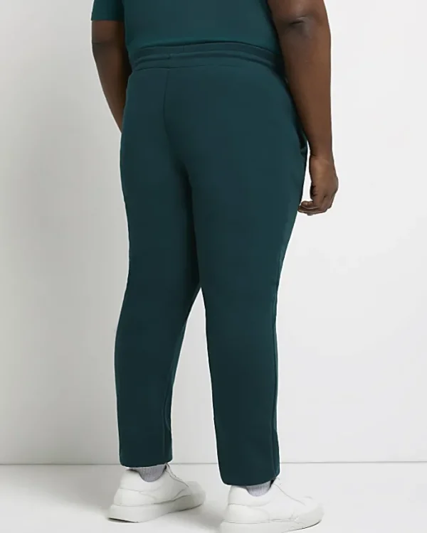 Big & tall green slim fit RI branded joggers