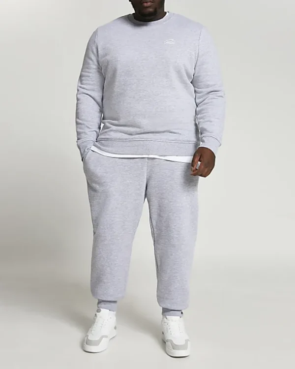 Big & Tall grey RI slim fit joggers