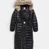 Black 3 in 1 maternity hooded puffer coat