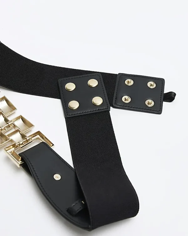 Black chain link belt