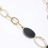 Black Chunky Beaded Necklace