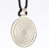 Black Circle Pendant Necklace