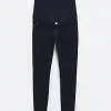 Black denim maternity skinny jeans