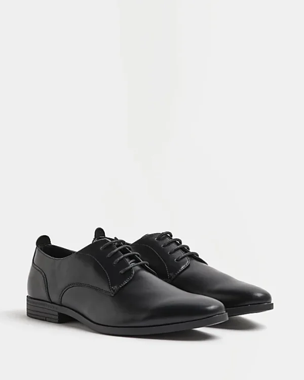 Black derby shoes