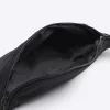 Black Double Zip Bum Bag