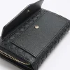 Black embossed envelope purse