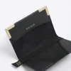 Black embossed passport holder