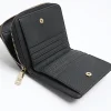 Black embossed purse