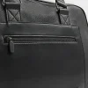 Black faux leather holdall