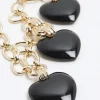 Black Heart Collar Necklace