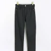 Black high waisted slim coated jeans