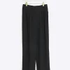 Black High Waisted Wide Leg Trousers