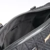 Black jacquard RI monogram travel bag