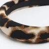 Black leopard print head band