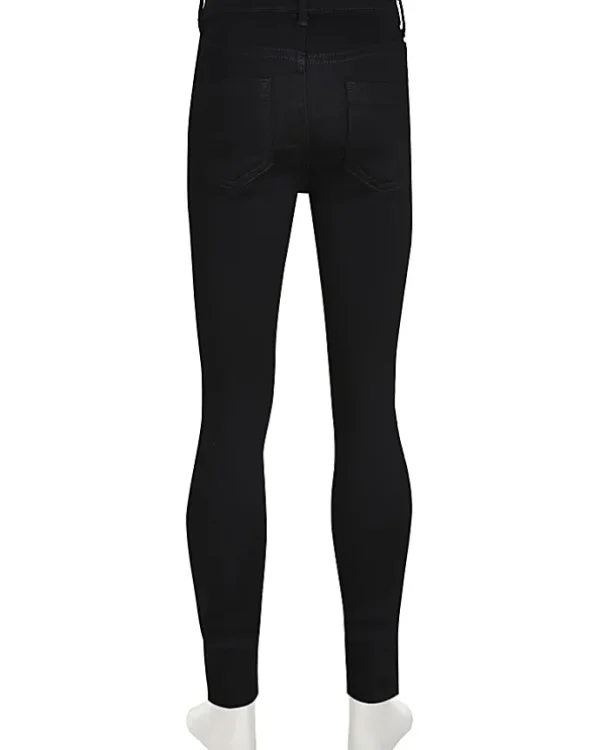 Black mid rise jeggings