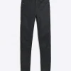 Black mid rise skinny coated jeans