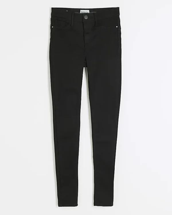 Black Molly mid rise bum sculpt skinny jeans