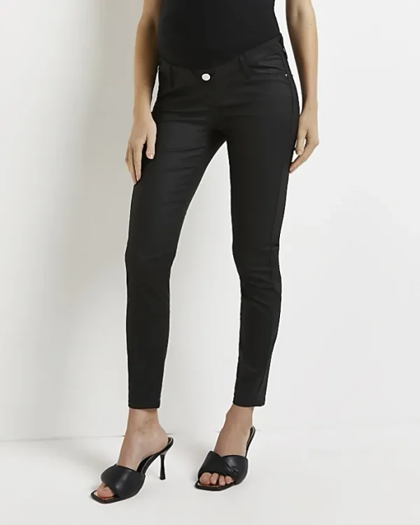 Black Molly mid rise maternity skinny jeans