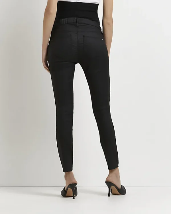 Black Molly mid rise maternity skinny jeans