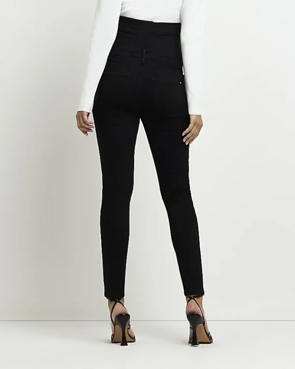 Black Molly mid rise maternity skinny jeans