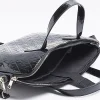 Black patent embossed laptop bag