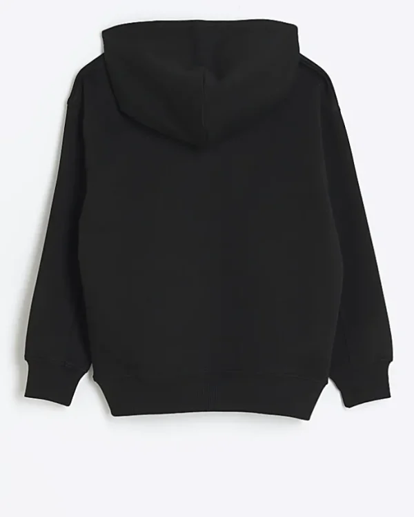 Black plain hoodie