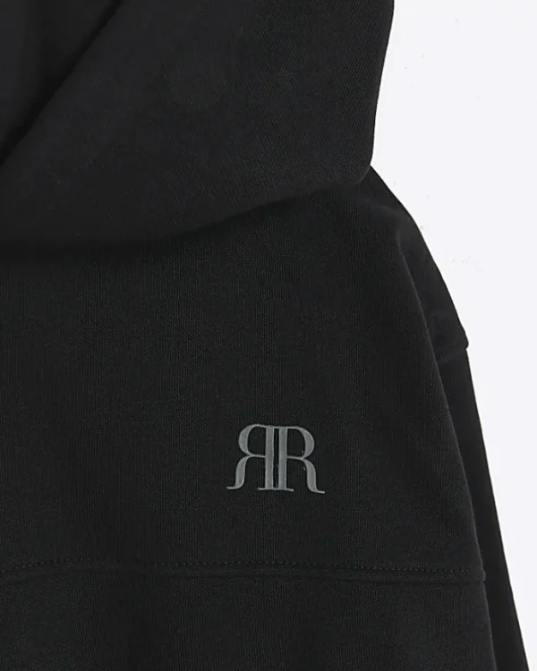 Black plain hoodie