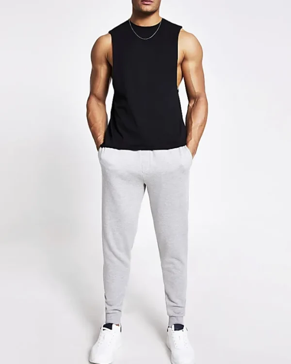 Black regular fit vest