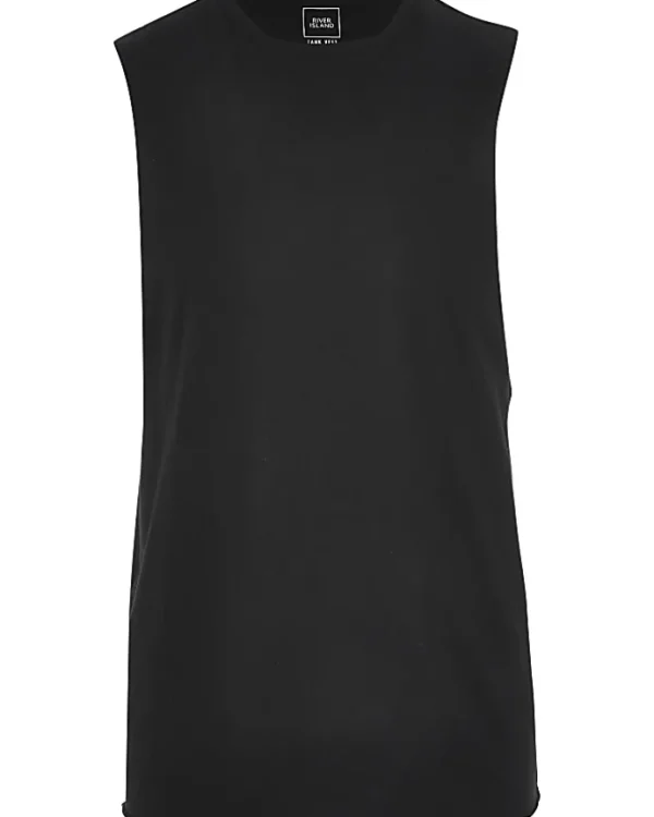 Black regular fit vest