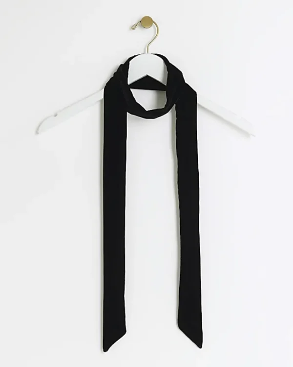 Black RI Studio velvet scarf