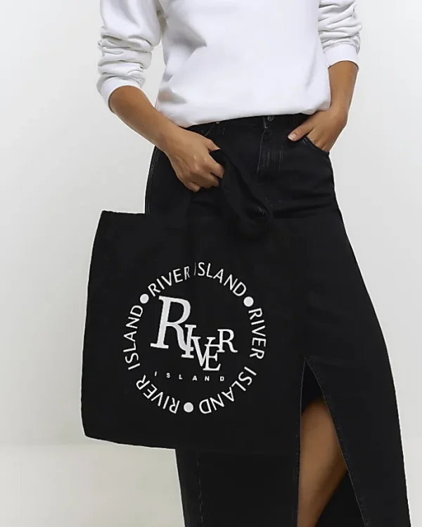 Black RI tote bag