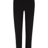 Black skinny fit smart trousers