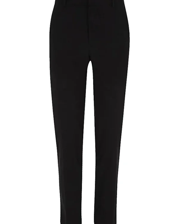 Black skinny fit smart trousers