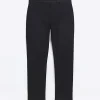 Black slim fit smart chino trousers