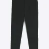 Black slim fit smart trousers