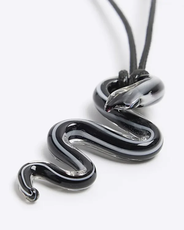 Black snake necklace