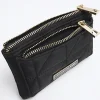 Black soft quilted pouch purse