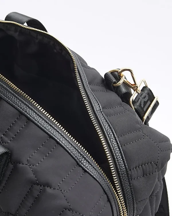 Black Soft Quilted Travel Bag