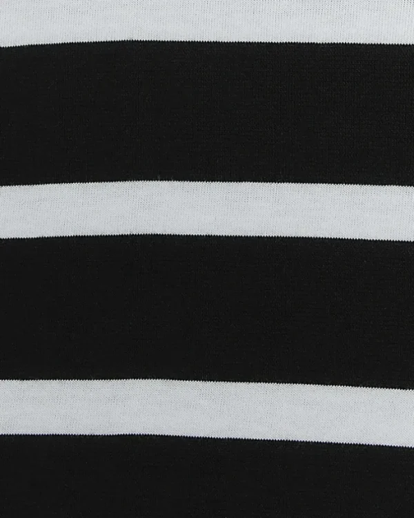 Black stripe t-shirt mini dress