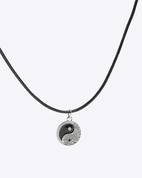 Black Ying Yang Necklace