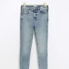 Blue high waisted bum sculpt skinny jeans