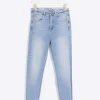 Blue high waisted bum sculpt skinny jeans