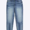 Blue high waisted sculpt mom jeans