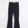 Blue high waisted tummy hold flared jeans